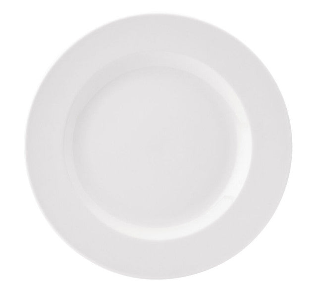 Utopia Pure White Economy Wide Rim Plate 10"/25cm 24 Pack