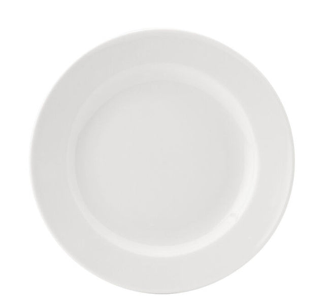 Utopia Pure White Wide Rim Plate 6.75 Inch 17cm 24 Pack