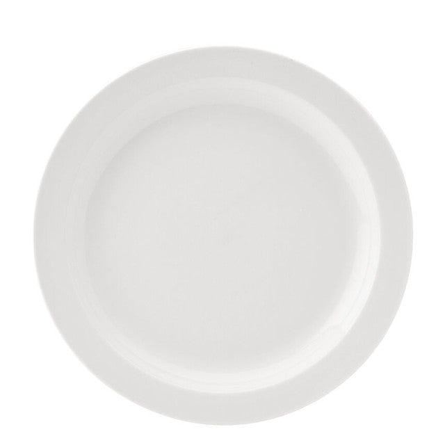 Utopia Pure White Narrow Rim Plate 9" 23cm 24 Pack