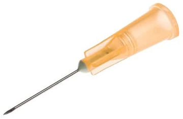 Hypodermic Needle 25G x 5/8 Inch Orange 100 Pack