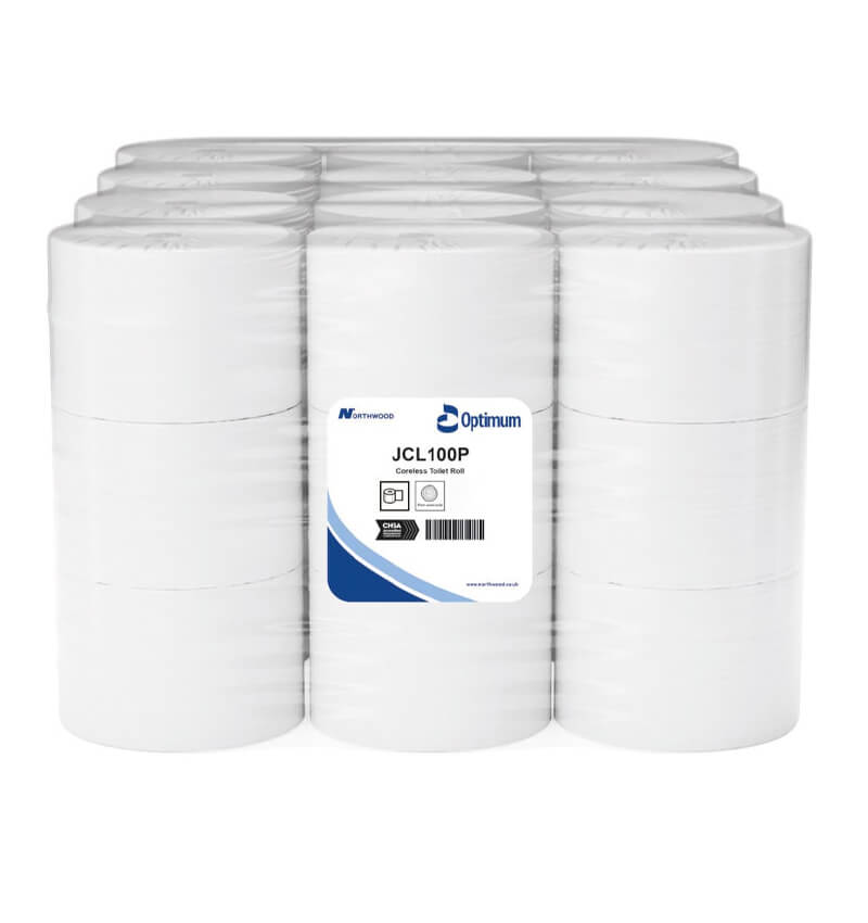 Coreless Toilet Roll 2 ply 100m 36 Pack