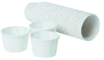 Waxed Paper Pot 28ml/1Oz White 250 Pack