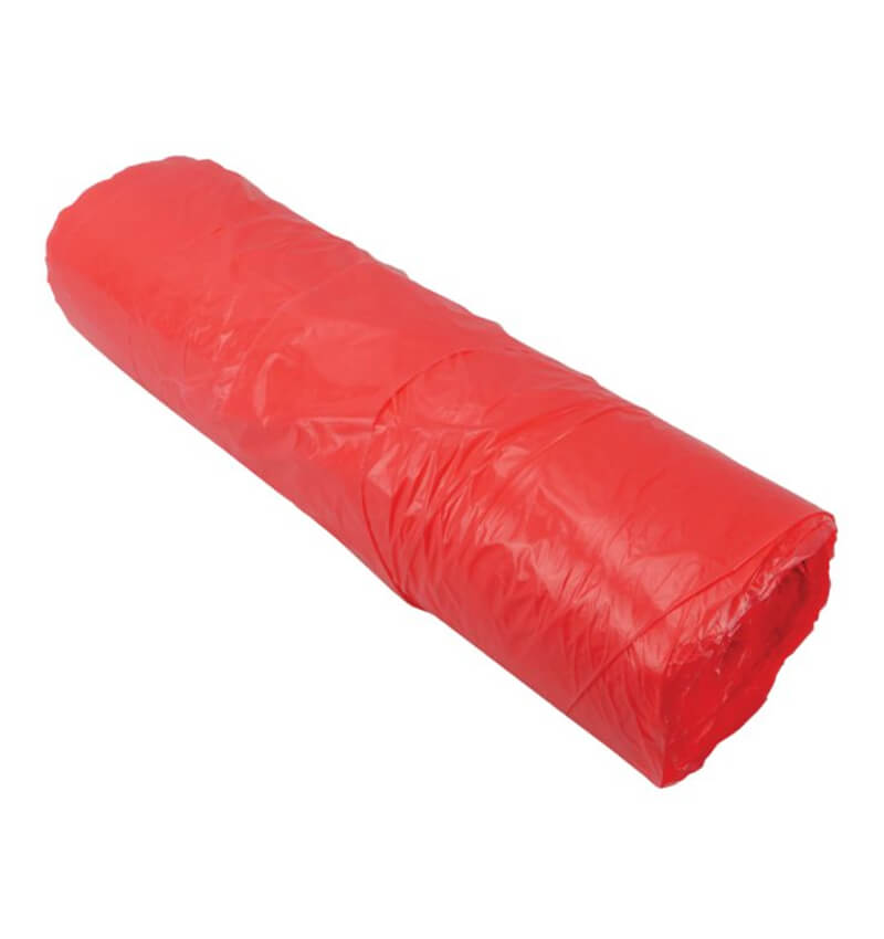 Red Disposable Polythene Apron On A Roll 200 Aprons 5 Pack