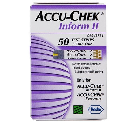 Accuchek Inform II Test Strips 50 Pack