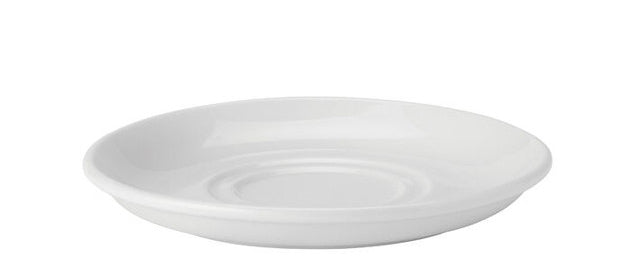 Utopia Pure White Double Well Saucer 6 Inch 15cm 24 Pack
