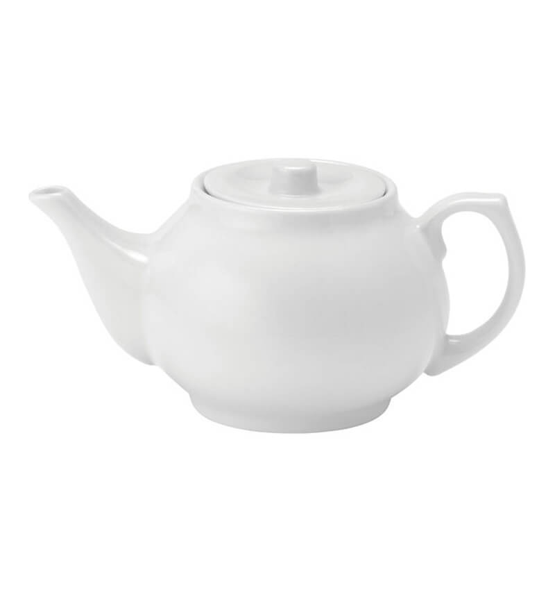 4 Pack Utopia Pure White Teapots 430ml