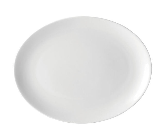6 Pack Utopia Pure White Oval Plate 10" 25.5cm