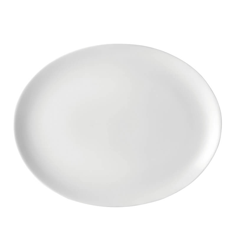 6 Pack Utopia Pure White Oval Plate 10" 25.5cm