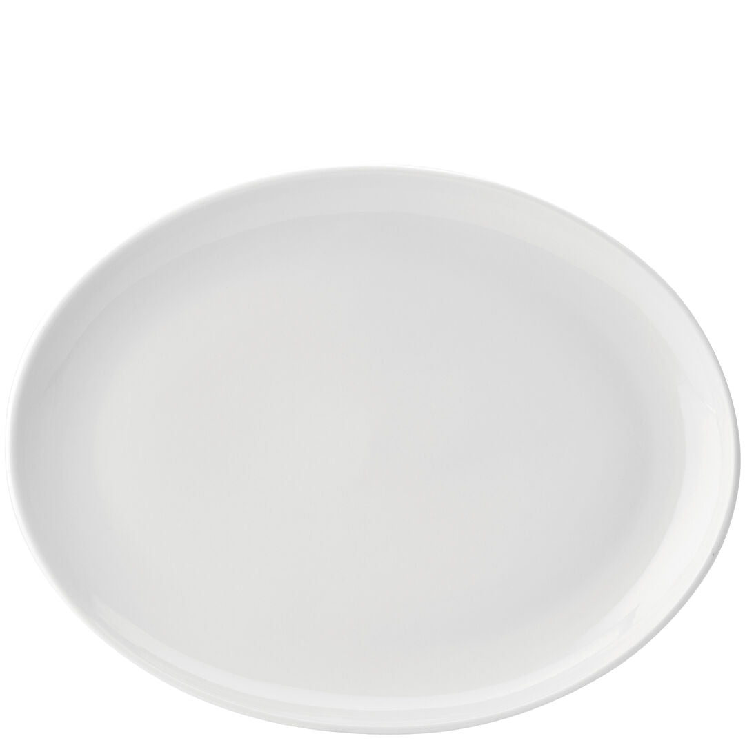 Utopia Pure White Oval Plate 14" 36cm 18 Pack