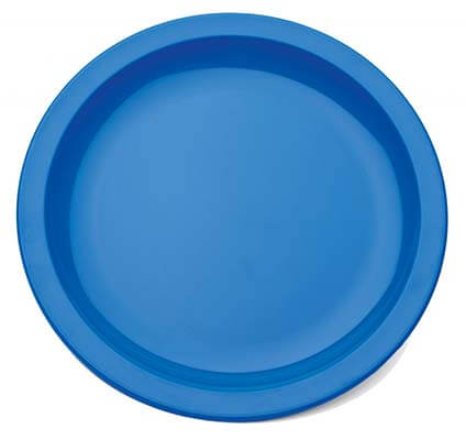 Harfield Polycarbonate Dinner Plate Blue 10 Inch