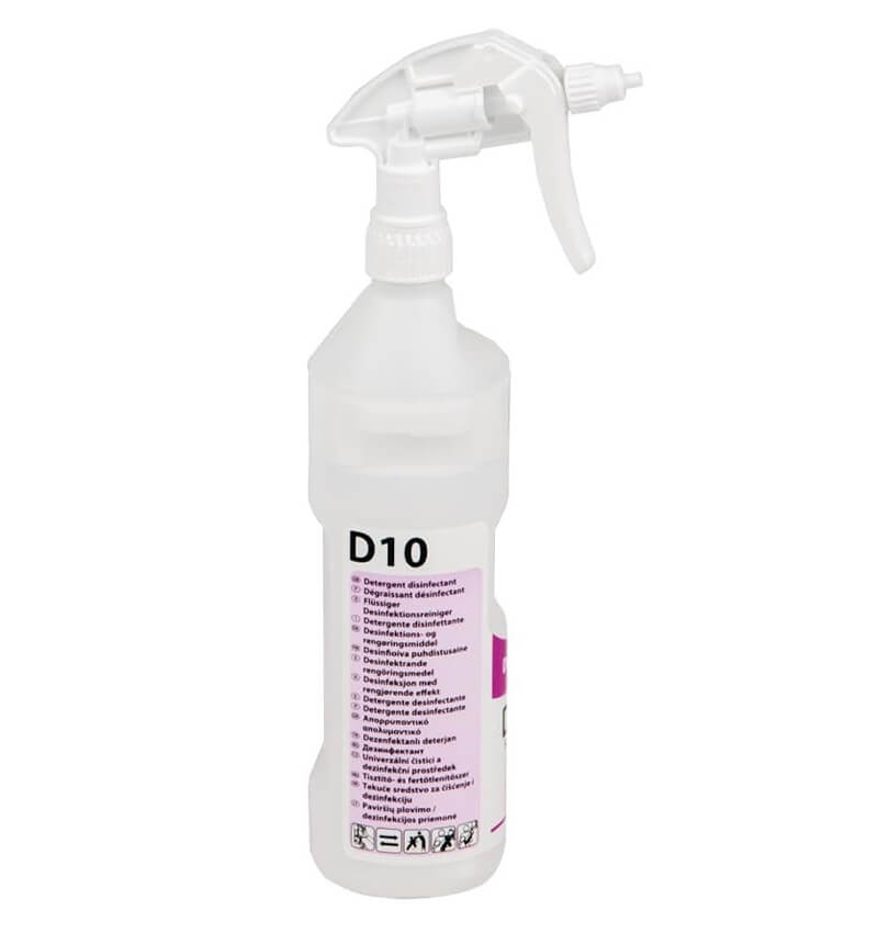 Diversey D10 All Purpose Cleaner Sanitiser Refill Bottles 6 Pack