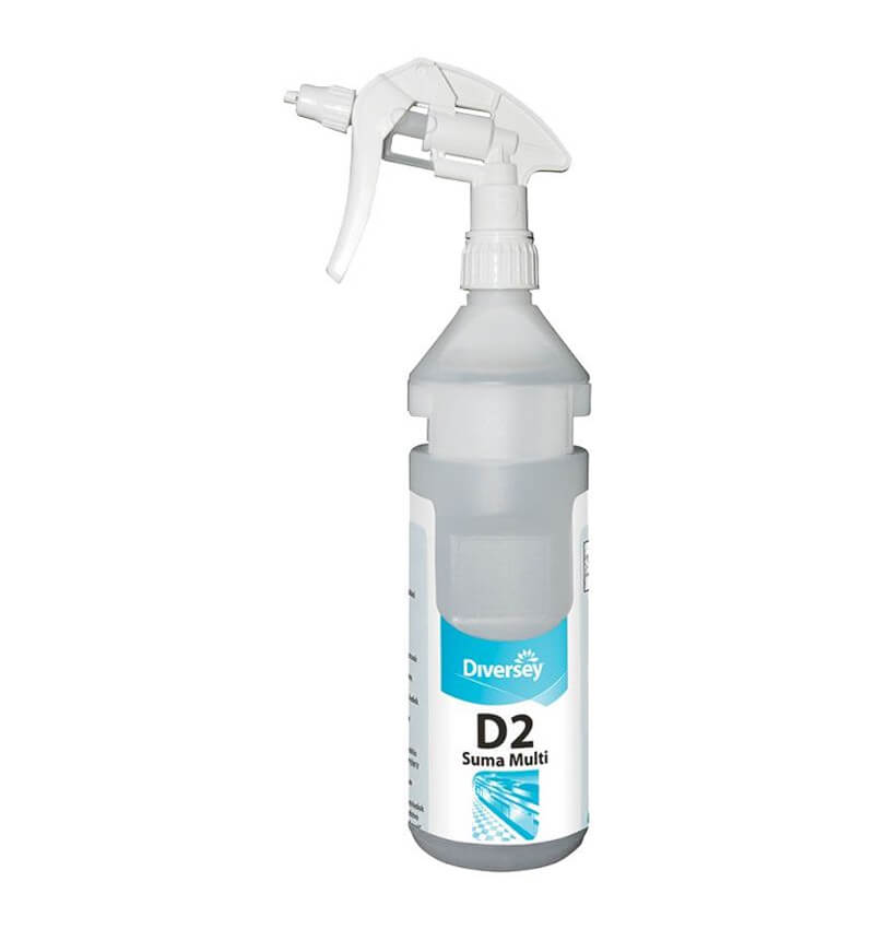 Diversey D2 All Purpose Cleaner Refill Bottles 6 Pack