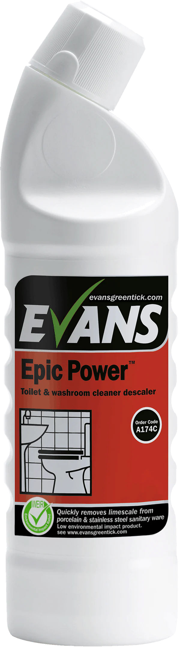 Evans Epic Sulphamic Toilet Cleaner 1Ltr