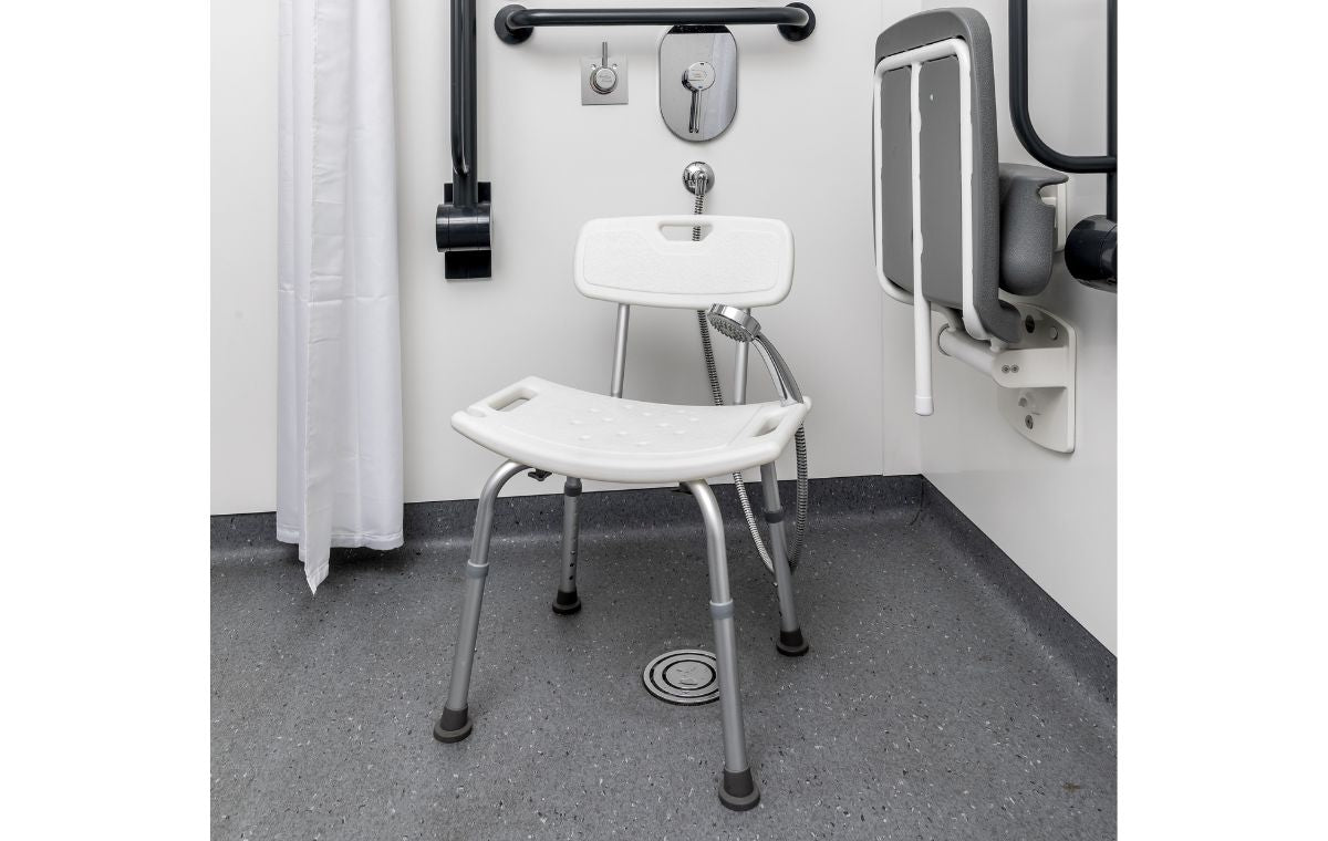 Alerta Shower Stool with Back