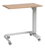 Alerta Gas Lift Overbed Table with Wheels Oak