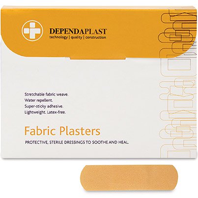 Fabric Plasters 7.5 x 2.5cm 100 Pack