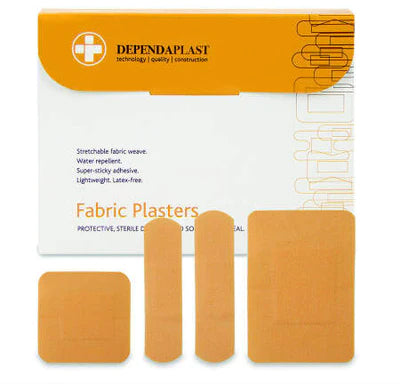 Fabric Plasters Assorted Sizes 100 Pack