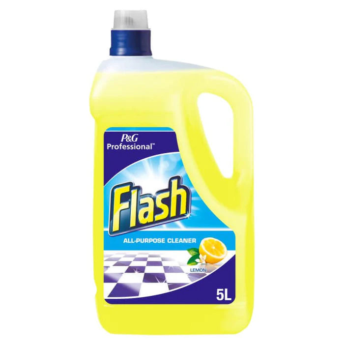Flash Liquid Lemon All Purpose Cleaner 5Ltr 2 Pack