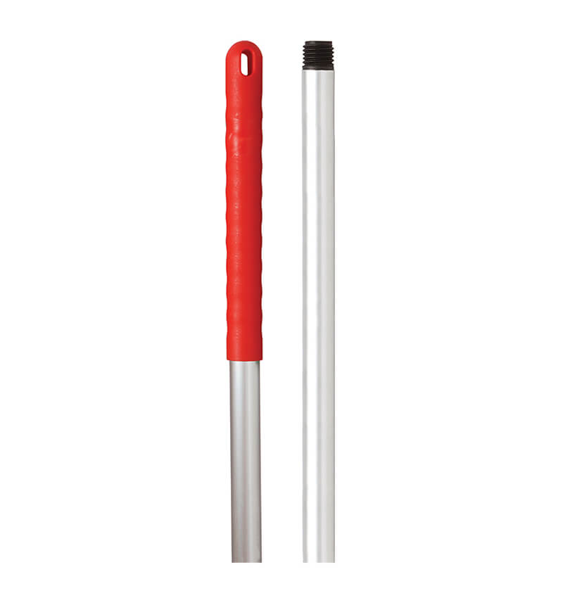 Red Steel Broom And Mop Handle 125cm