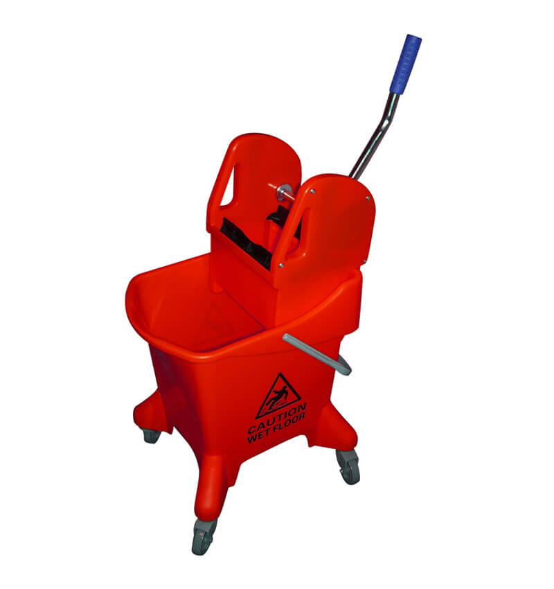 Red Plastic Mop Bucket 10Ltr