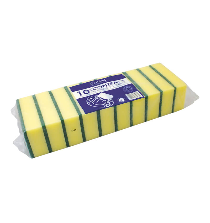 Economy Sponge Scourer 10 Pack