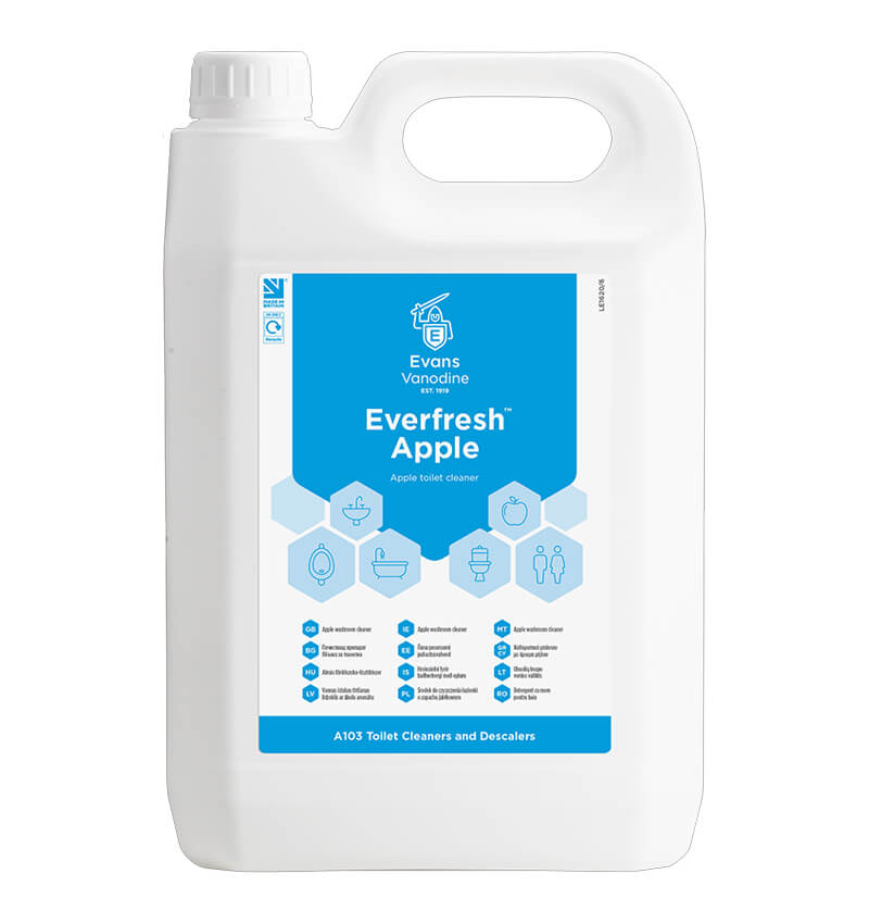 Evans Everfresh Apple Toilet and Washroom Cleaner 5Ltr