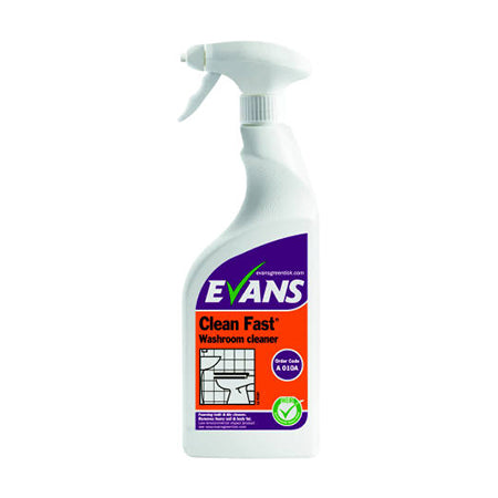 Evans Cleanfast Foaming Washroom Cleaner 750ml 6 Pack