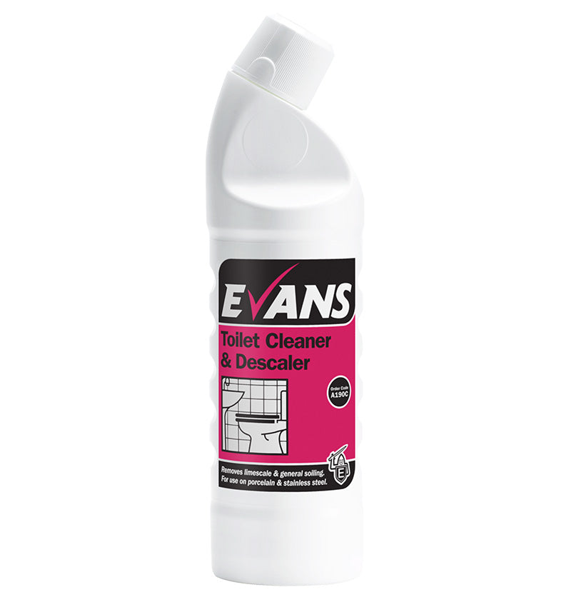 Evans Toilet Cleaner And Descaler 1Ltr 6 Pack