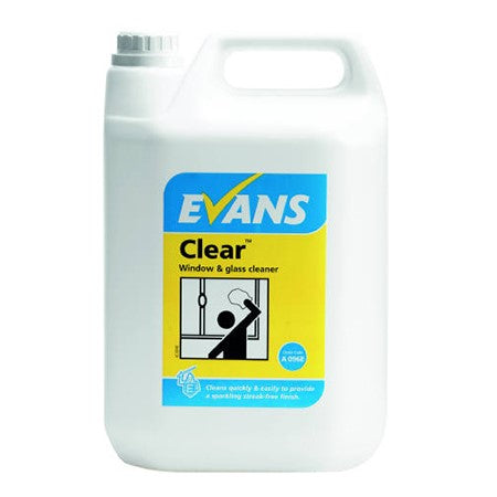 Evans Clear Glass And Stainless Steel Cleaner 5Ltr