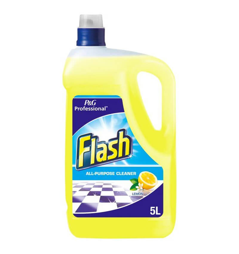 Flash Liquid Lemon All Purpose Cleaner 5Ltr 2 Pack