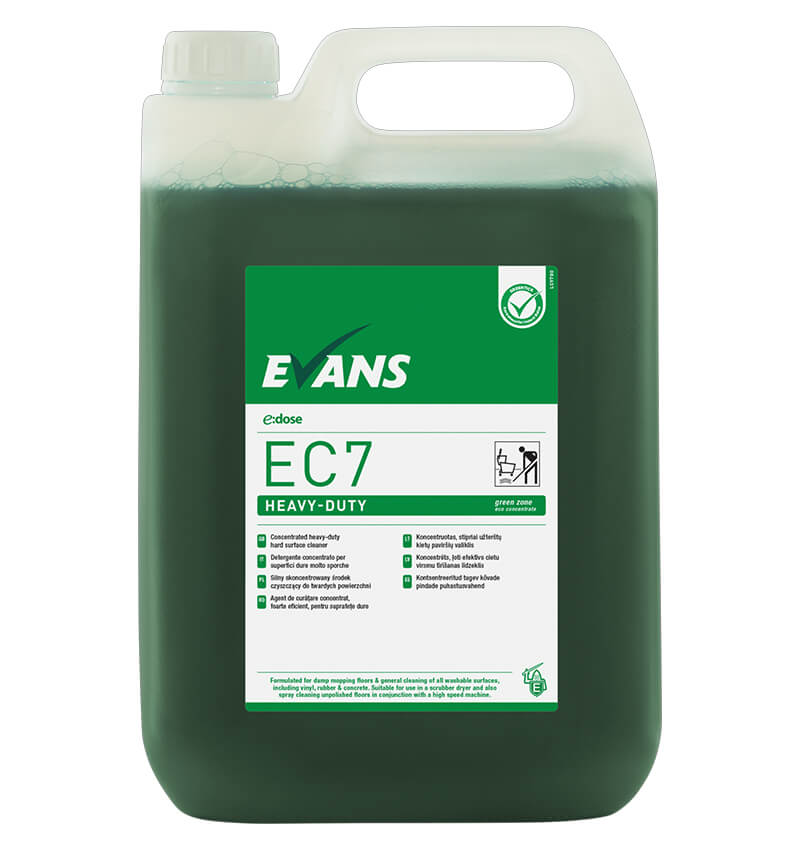 Evans E Dose EC7 Heavy Duty Hard Surface Cleaner 5Ltr 2 Pack