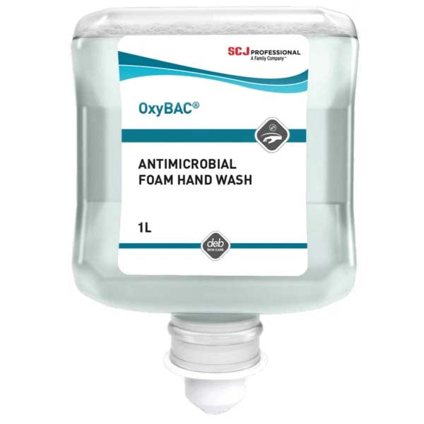 Deb UOXY OxyBAC Antibacterial Foaming Soap 1Ltr 6 Pack