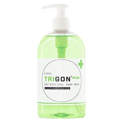 Evans Trigon Plus Antibac Hand Soap 500ml Pump Bottles 6 Pack