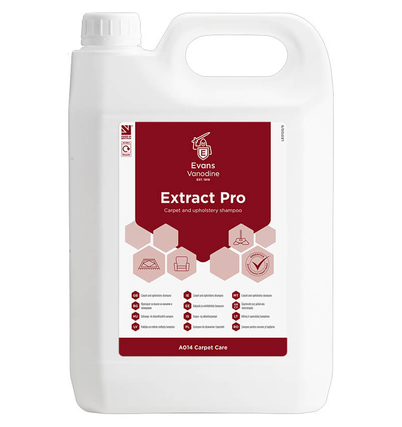 Evans Extract Low Perfumed Carpet Extraction Cleaner 5Ltr