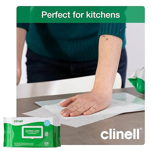 Clinell Universal Sanitising Wipes 200 Wipes