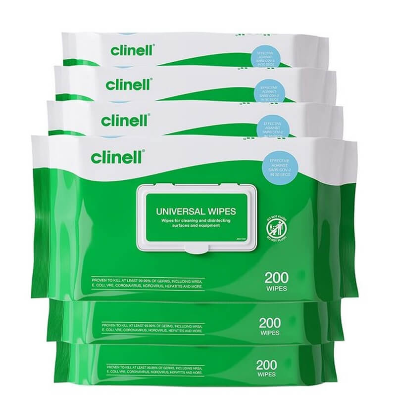 Clinell Universal Sanitising Wipes 6 Pack