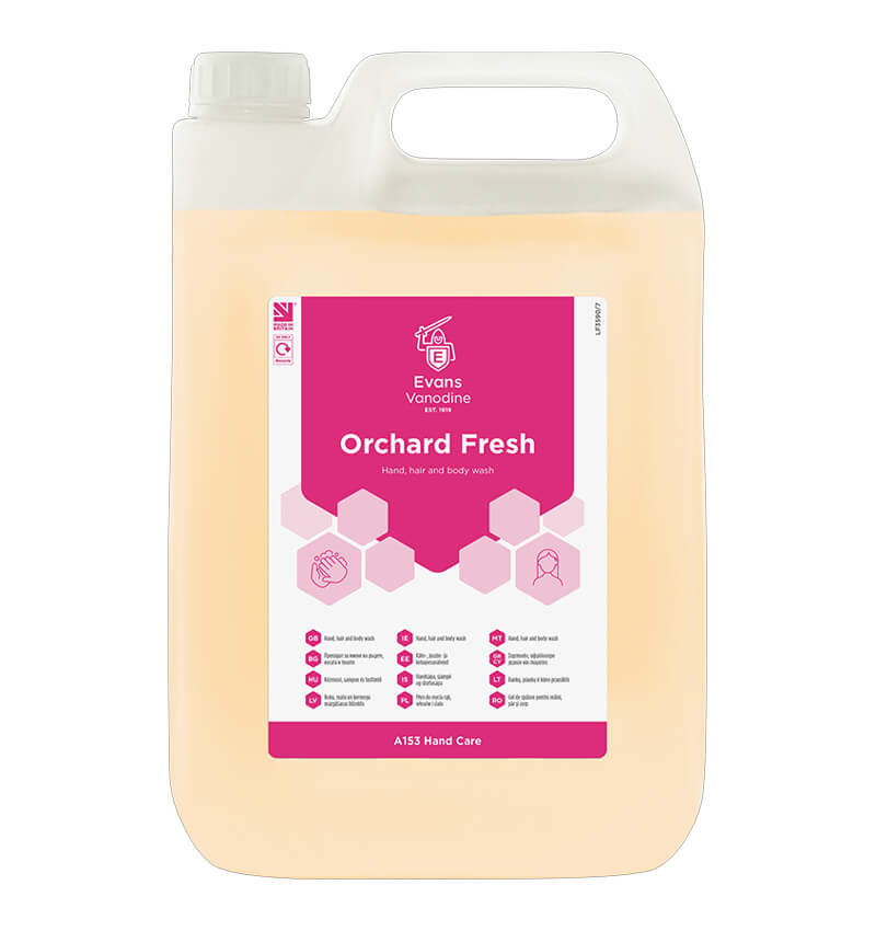 Evans Orchard Fresh Hand Hair and Body Wash 5Ltr