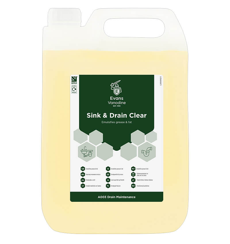 Evans Sink And Drain Cleaner 2 x 5 Ltr