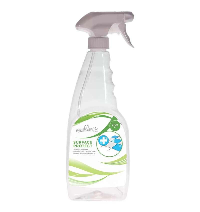 Excellence Surface Protect Perfumed Cleaner And Sanitiser 750ml Ready To Use Trigger Bottles