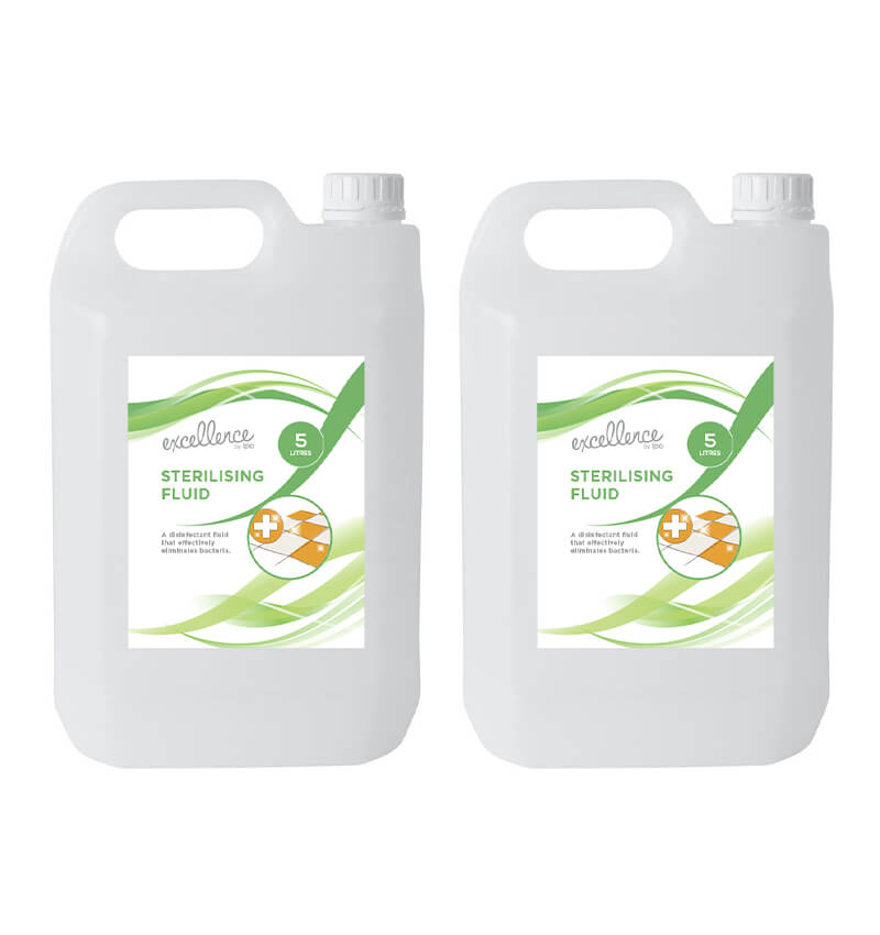 Excellence Sterilising Fluid 5Ltr 2 Pack