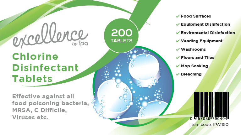 Excellence Chlorine Disinfectant Tablets 200 Pack 6 Tubs
