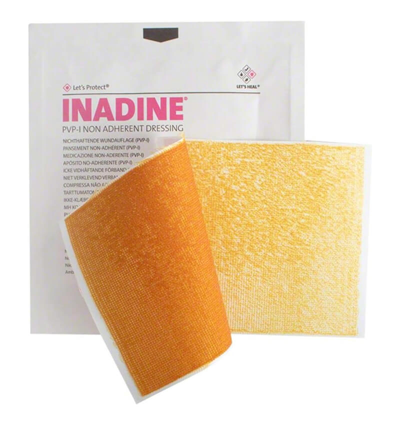 Inadine PVP Dressing 5 x 5cm 25 Pack