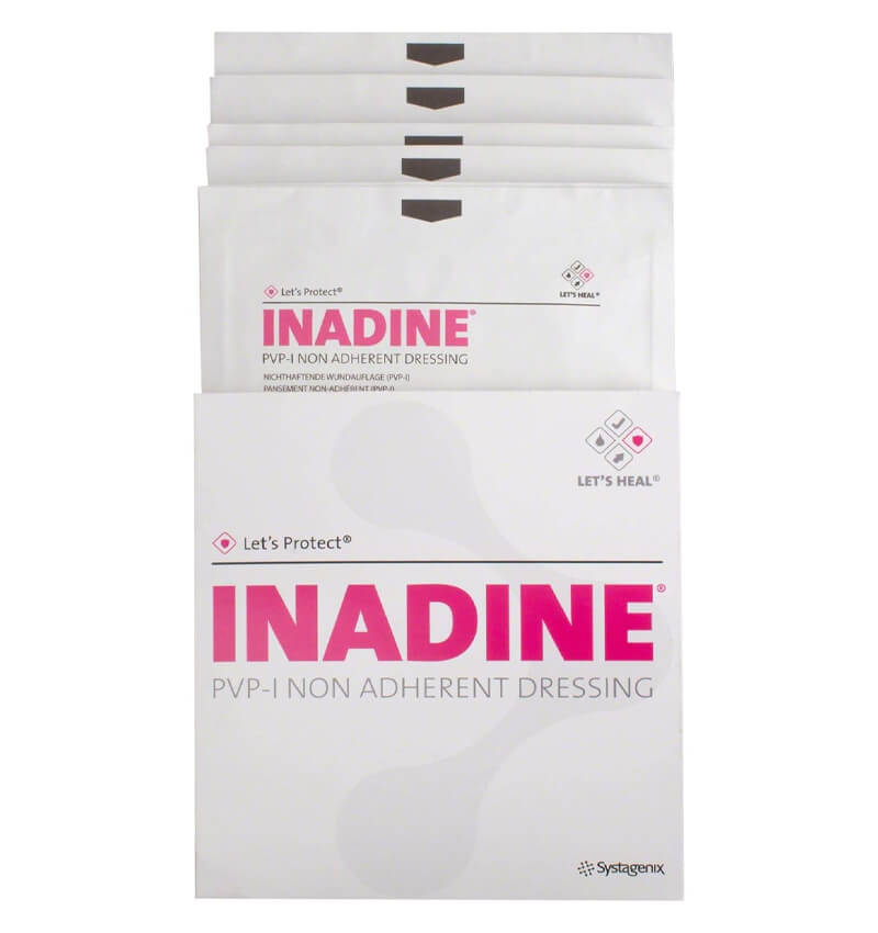 Inadine PVP Dressing 5 x 5cm 25 Pack