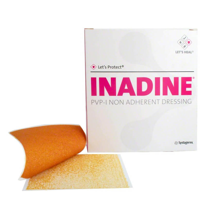 Inadine PVP Dressing 5 x 5cm 25 Pack