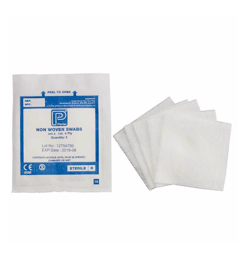 Premier Healthcare Non Woven Swab Non Sterile 10cm x 10cm 200 Pack