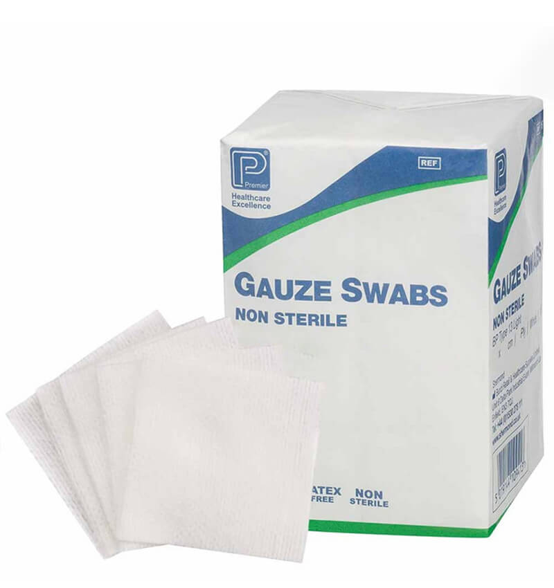 Premier Healthcare Non Woven Swab Non Sterile 7.5cm x 7.5cm 200 Pack