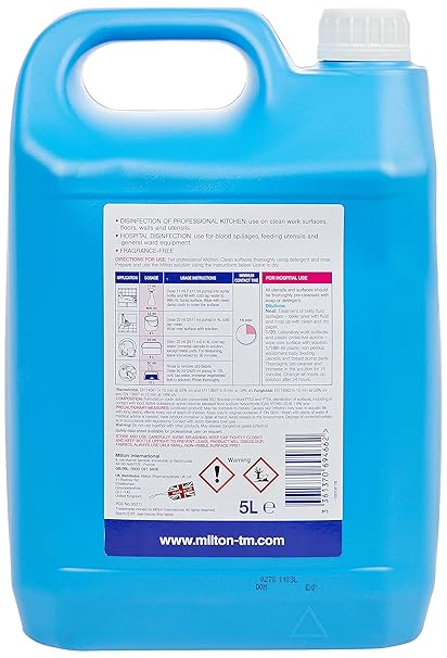 Milton Professional Sterilising Disinfecting Fluid 5Ltr