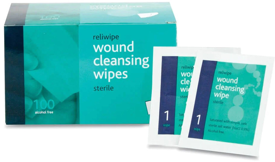 Moist Alcohol Free Sterile Cleansing Wipes Sterile 100 Pack