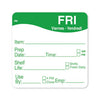 Day Food Labels 51mm x 51mm 500 Pack Friday