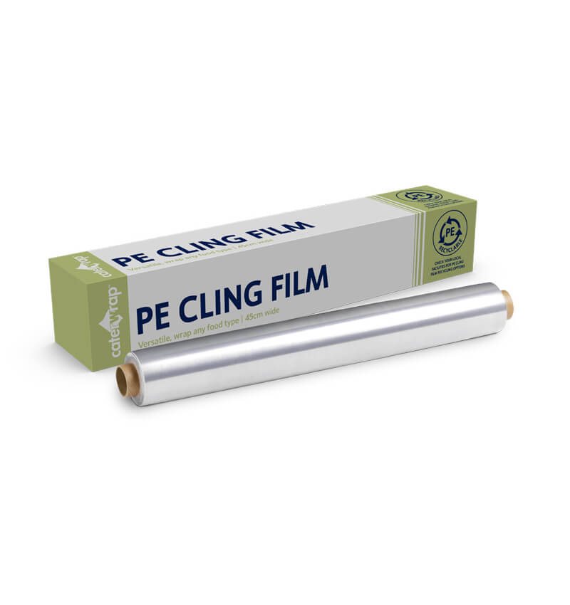 Caterwrap Cutterbox Recyclable PE Clingfilm 450mm x 300m 6 Pack